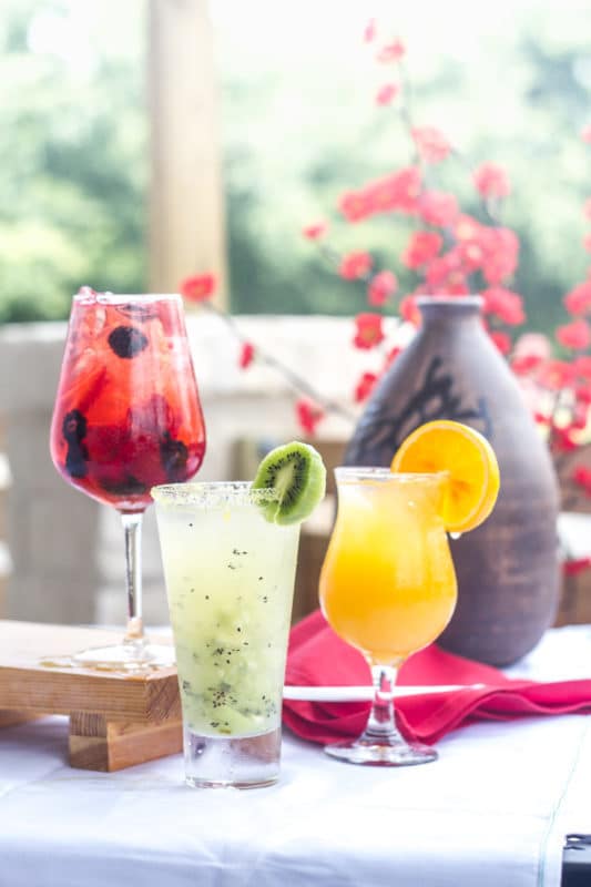 Tea Ceremony Rose Sangria and Le Citron