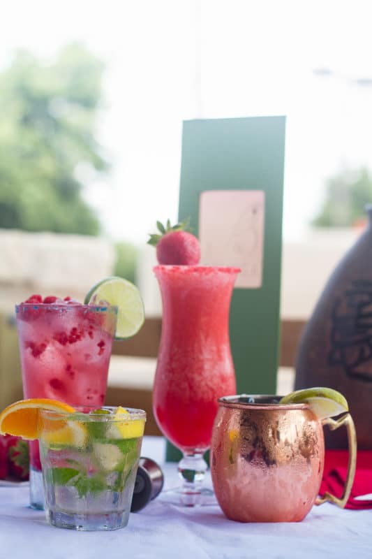 Moscow mule mojito, strawberry daiquiri