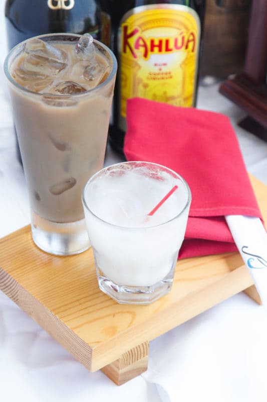 White Russian and Iced coffee
