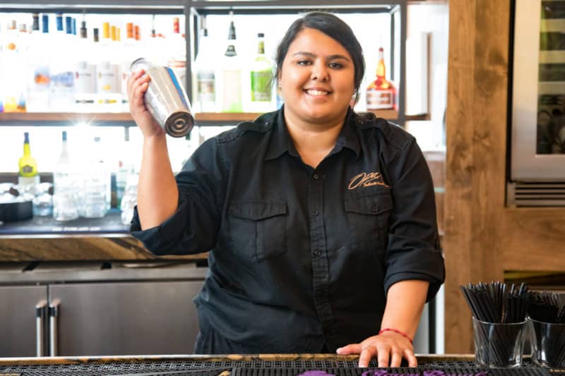 Lady bartender_ Opa_Greek