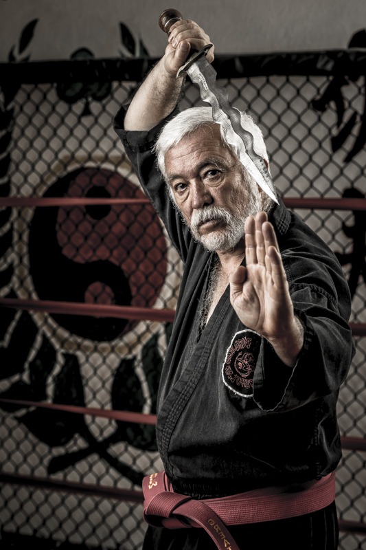 Commercial photography martial artist Melchor Chavez of new mexico 