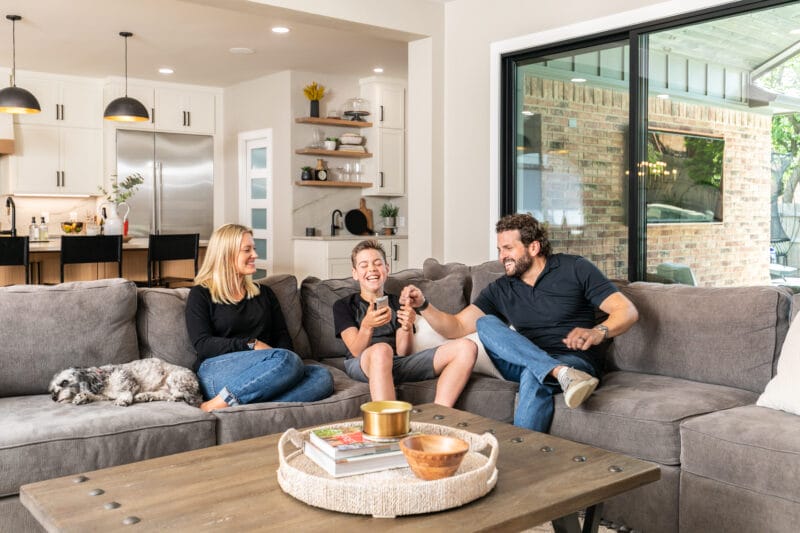 Family time on the couch