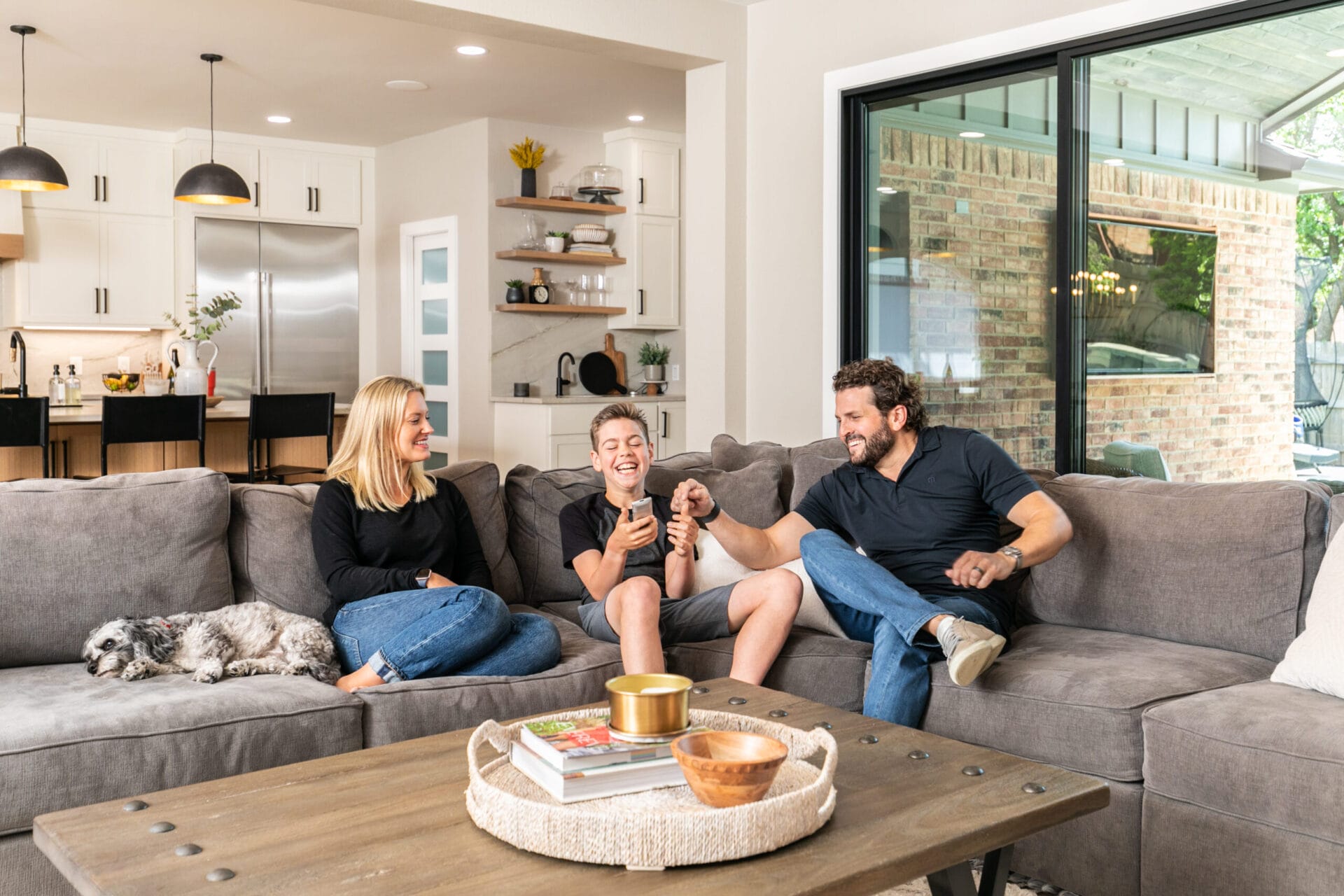 Family time on the couch