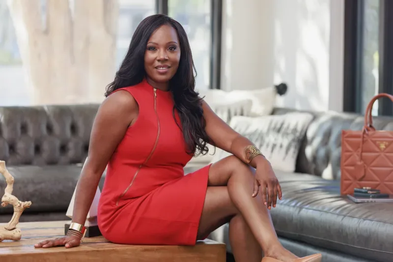 Austin Attorney Branding Photo Woman Sitting in Lobby