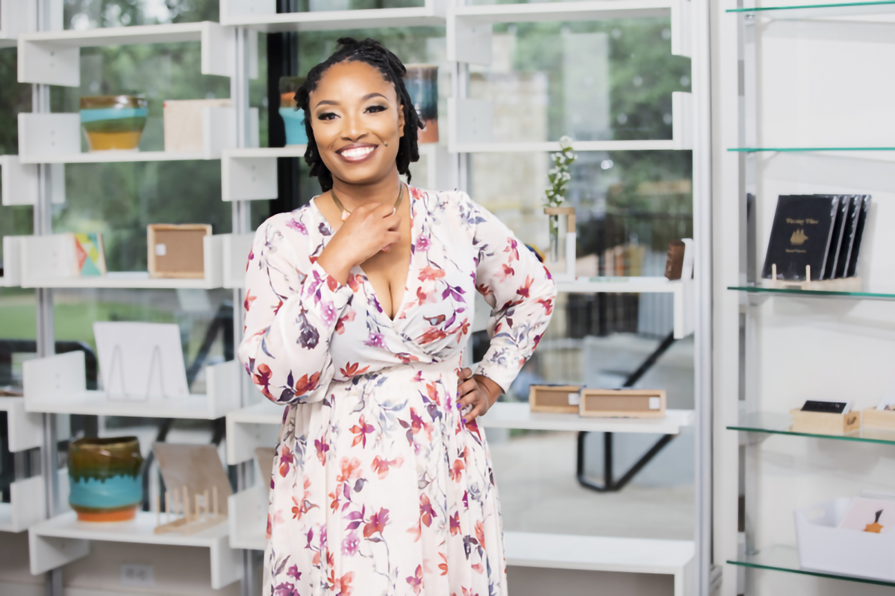 Austin Personal brand portrait of entrepreneur woman in office 